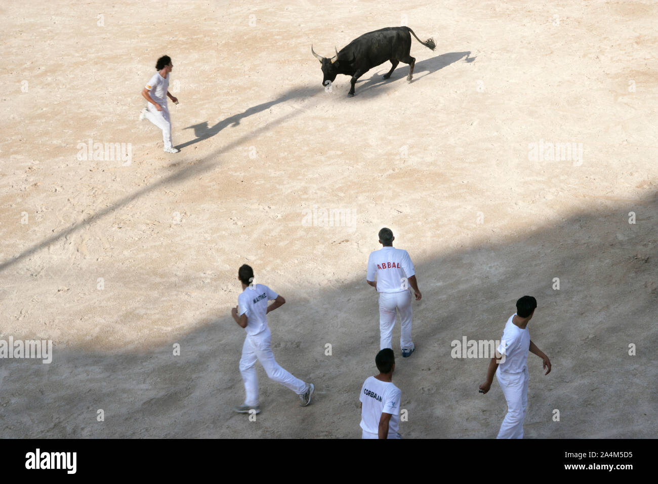 La corrida in Spagna Foto Stock