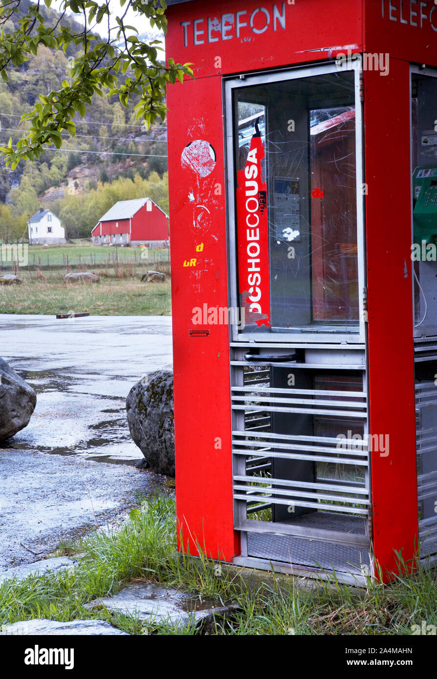 Casella di telefono Foto Stock