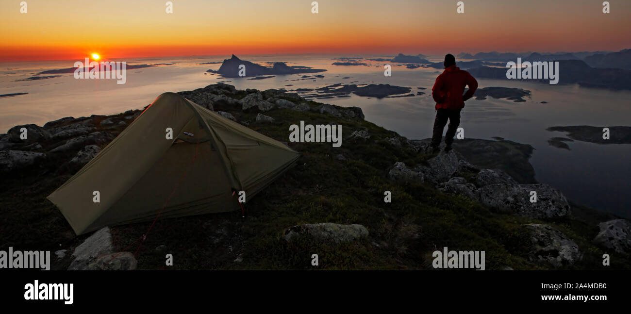 Luroy isola a Helgeland in Norvegia Foto Stock