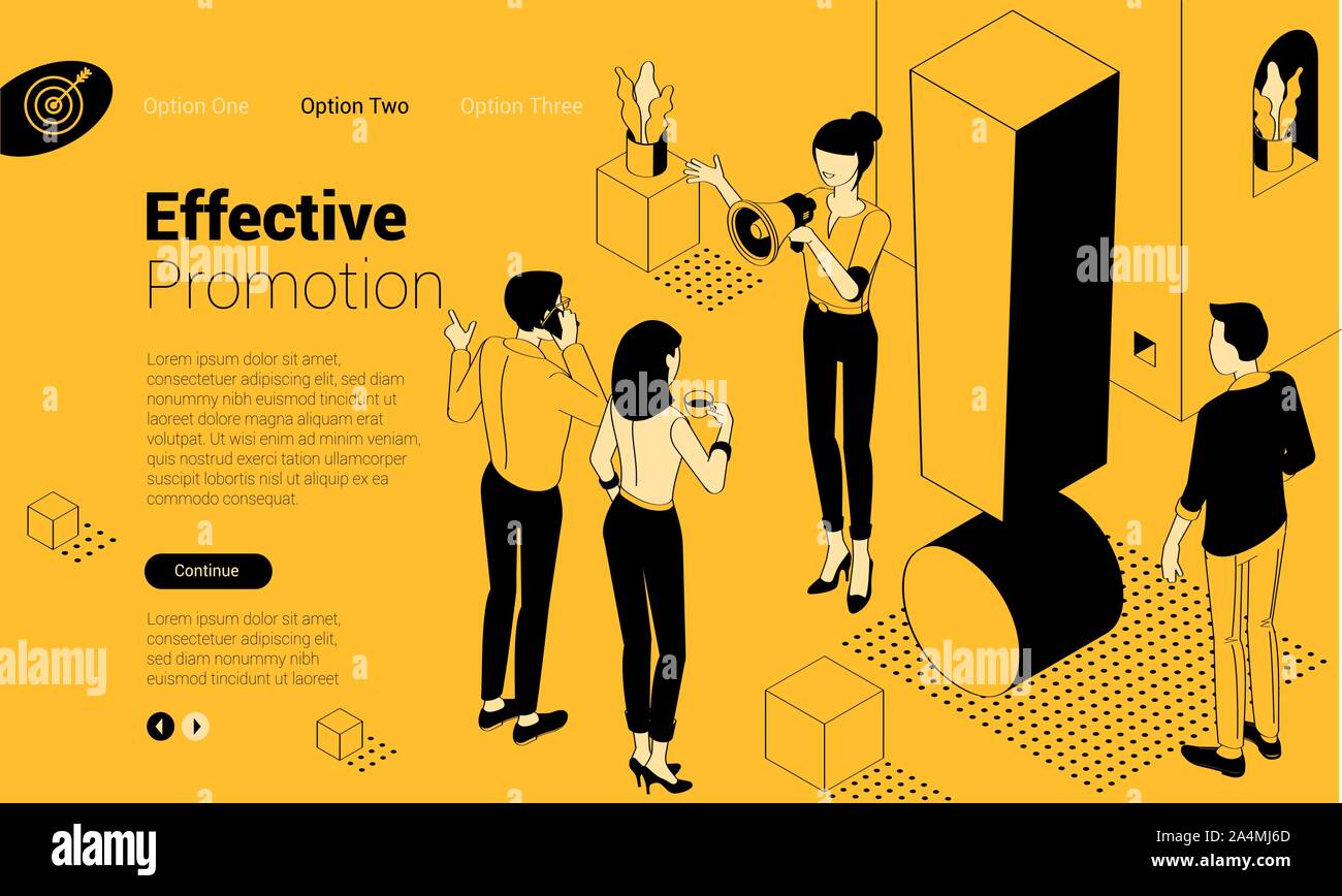 Il punto esclamativo. Design piatto isometrico Illustrazione Vettoriale