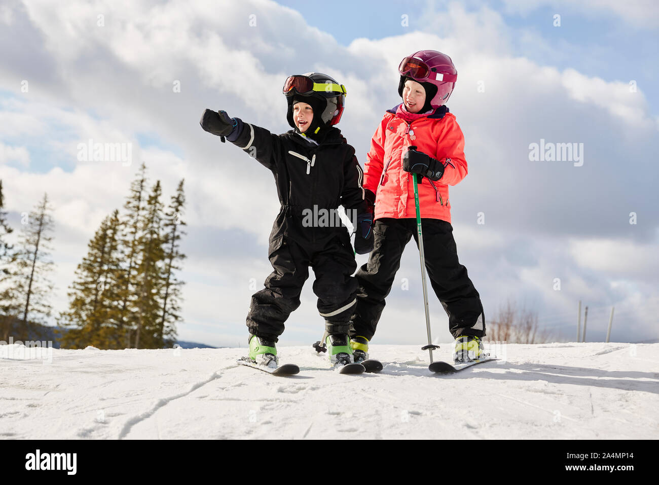 Sci per bambini Foto Stock