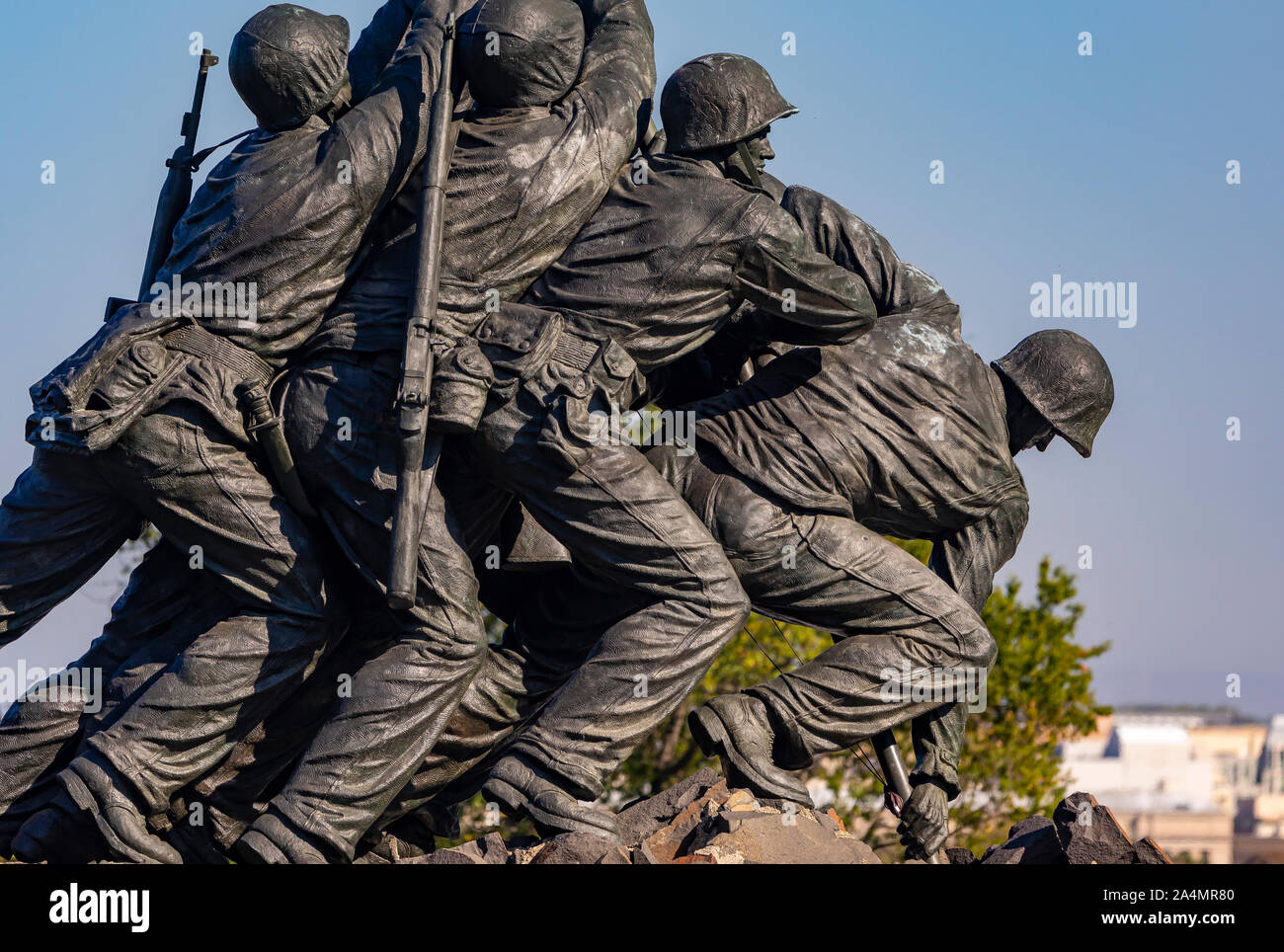 ARLINGTON, VIRGINIA, Stati Uniti d'America - STATI UNITI Marine Corps War Memorial. Foto Stock