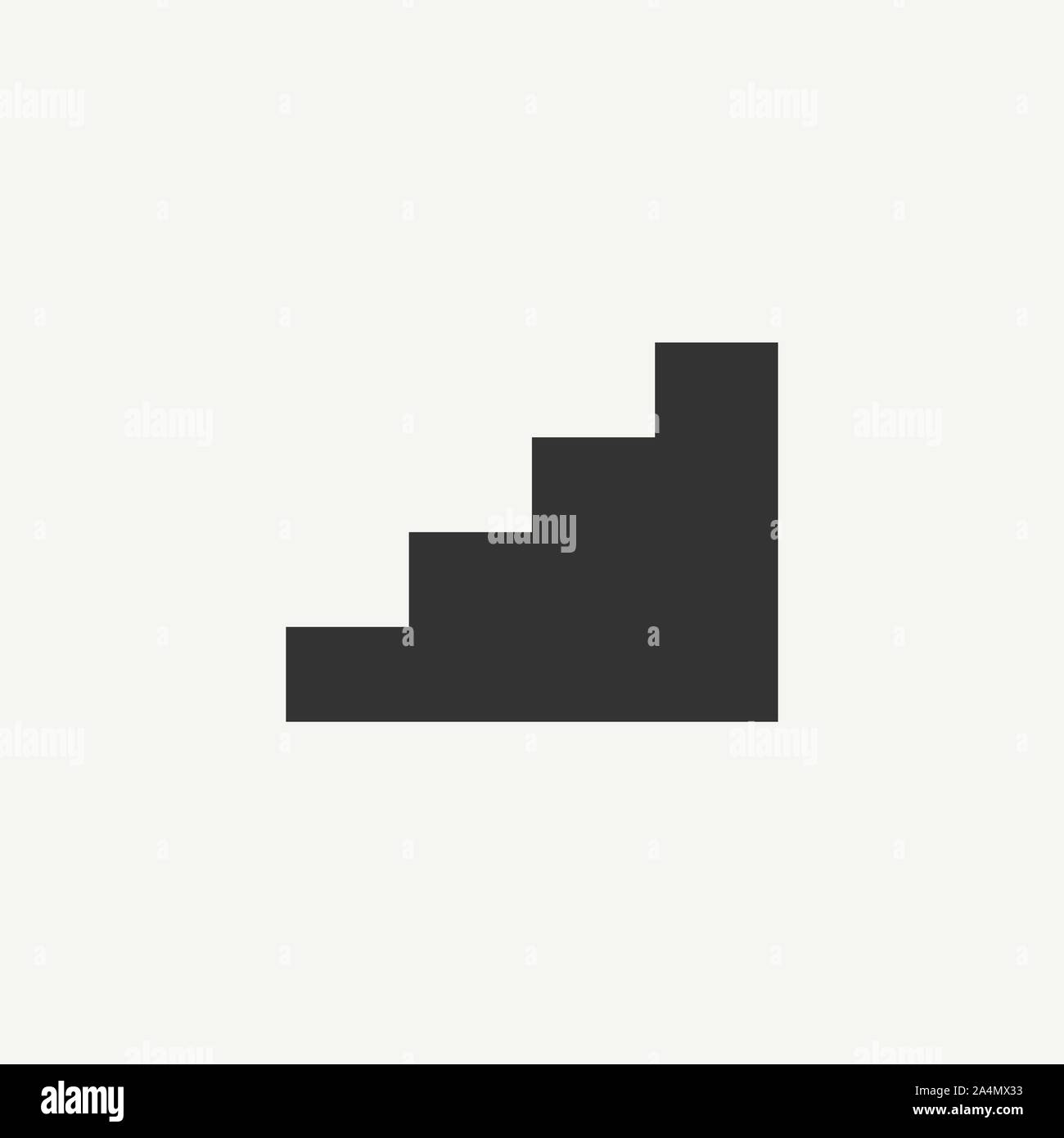 Scale, scale, up icona. Illustrazione Vettoriale, design piatto. Illustrazione Vettoriale Scale, scale, up icona. Illustrazione Vettoriale, design piatto. Illustrazione Vettoriale
