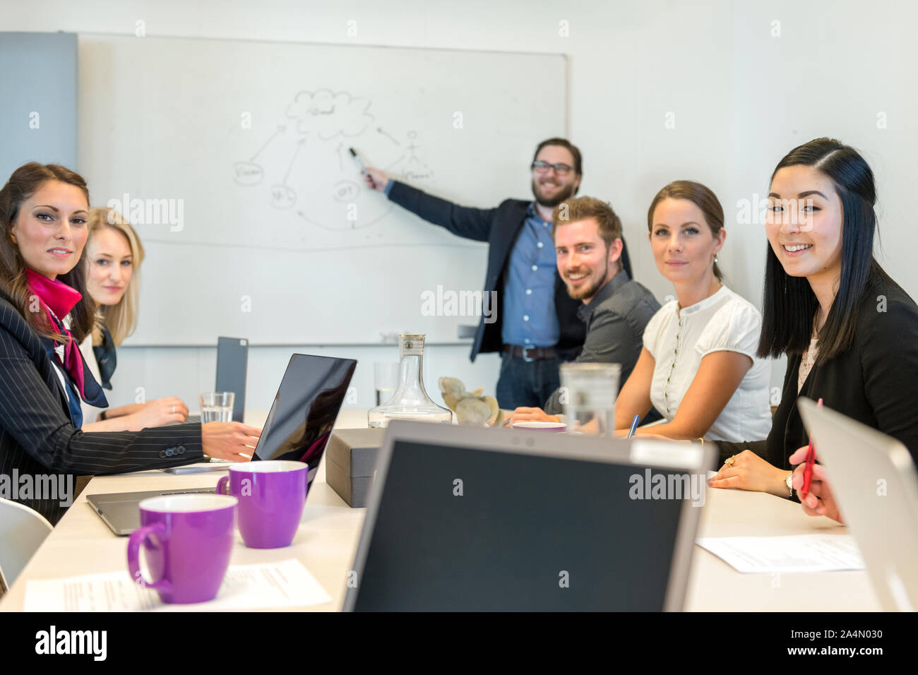 Collaboratori di business meeting Foto Stock