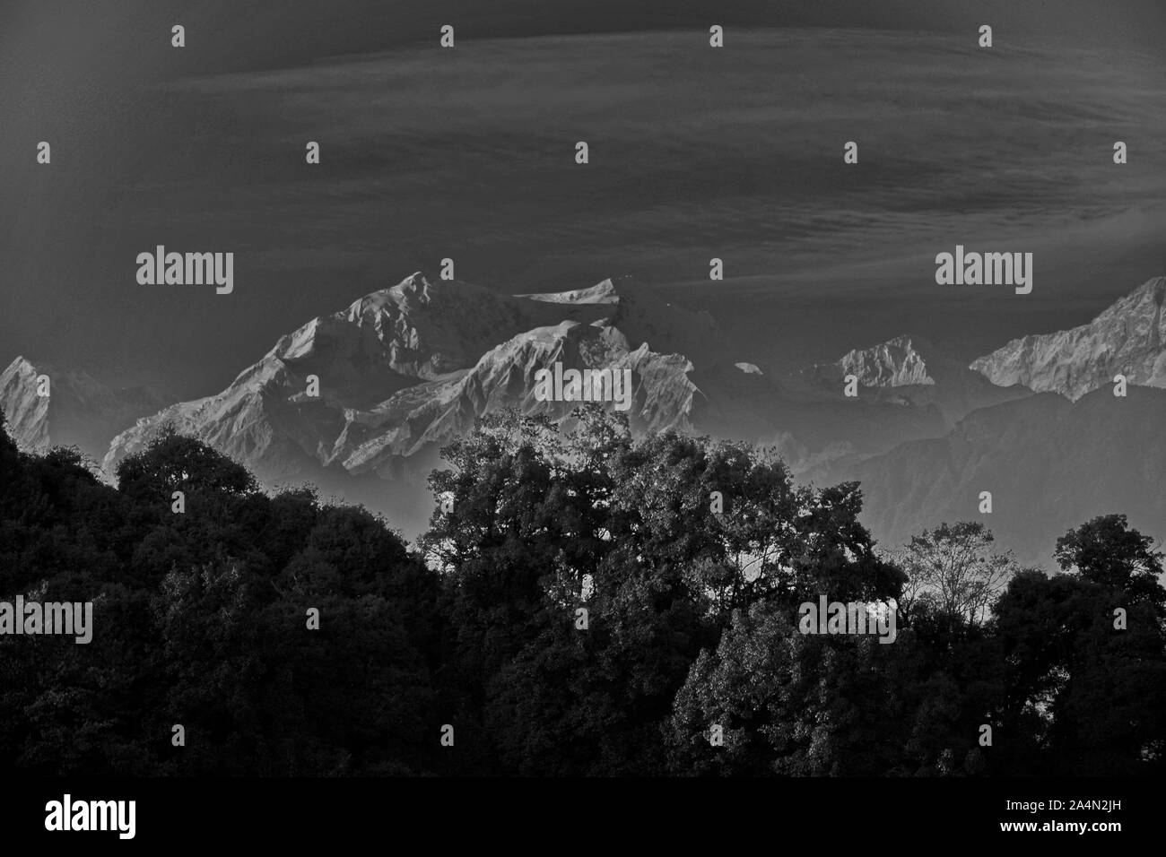 E Himalaya e il Sikkim Foto Stock