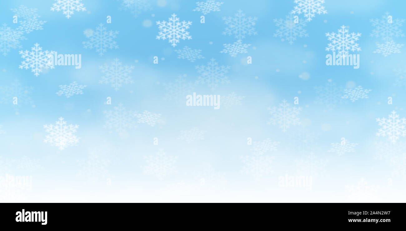 Natale sfondi sfondo modello scheda banner Decorazione d'inverno la neve fiocchi di neve copyspace spazio copia nevicava Foto Stock