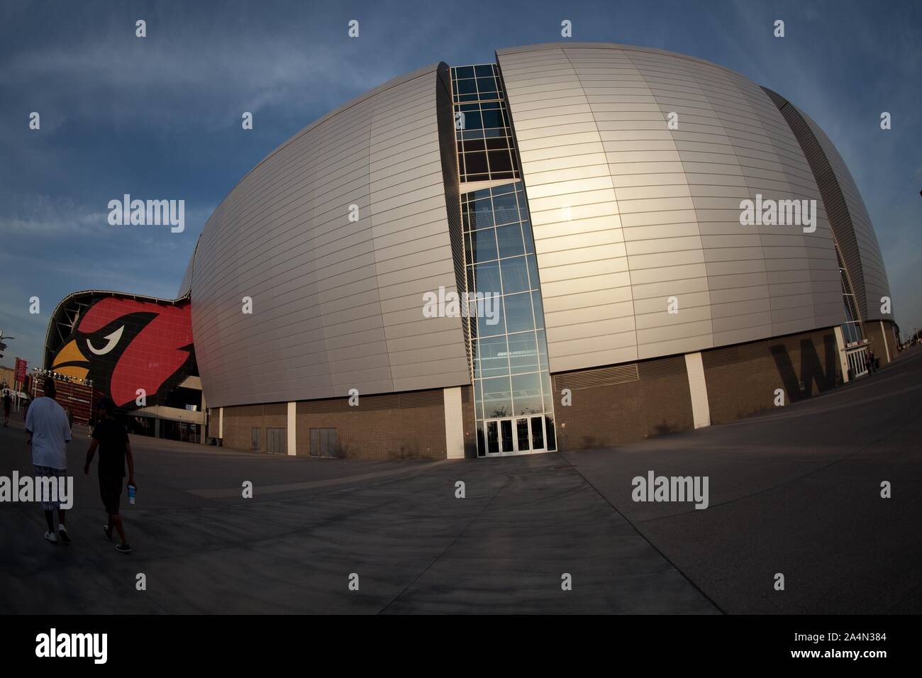 Facciata e interni aspetti dell Arizona CARDINAL STADIUM. STADIUM Arizona Cardinals, durante la fase di pre-stagione le azioni e il 2013 Guinness International Ch Foto Stock