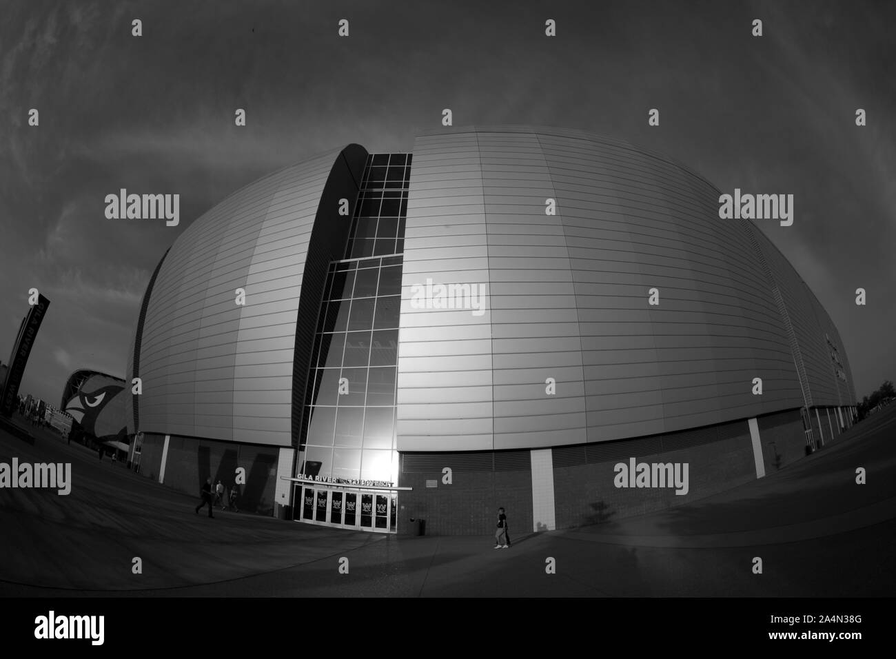 Facciata e interni aspetti dell Arizona CARDINAL STADIUM. STADIUM Arizona Cardinals, durante la fase di pre-stagione le azioni e il 2013 Guinness International Ch Foto Stock