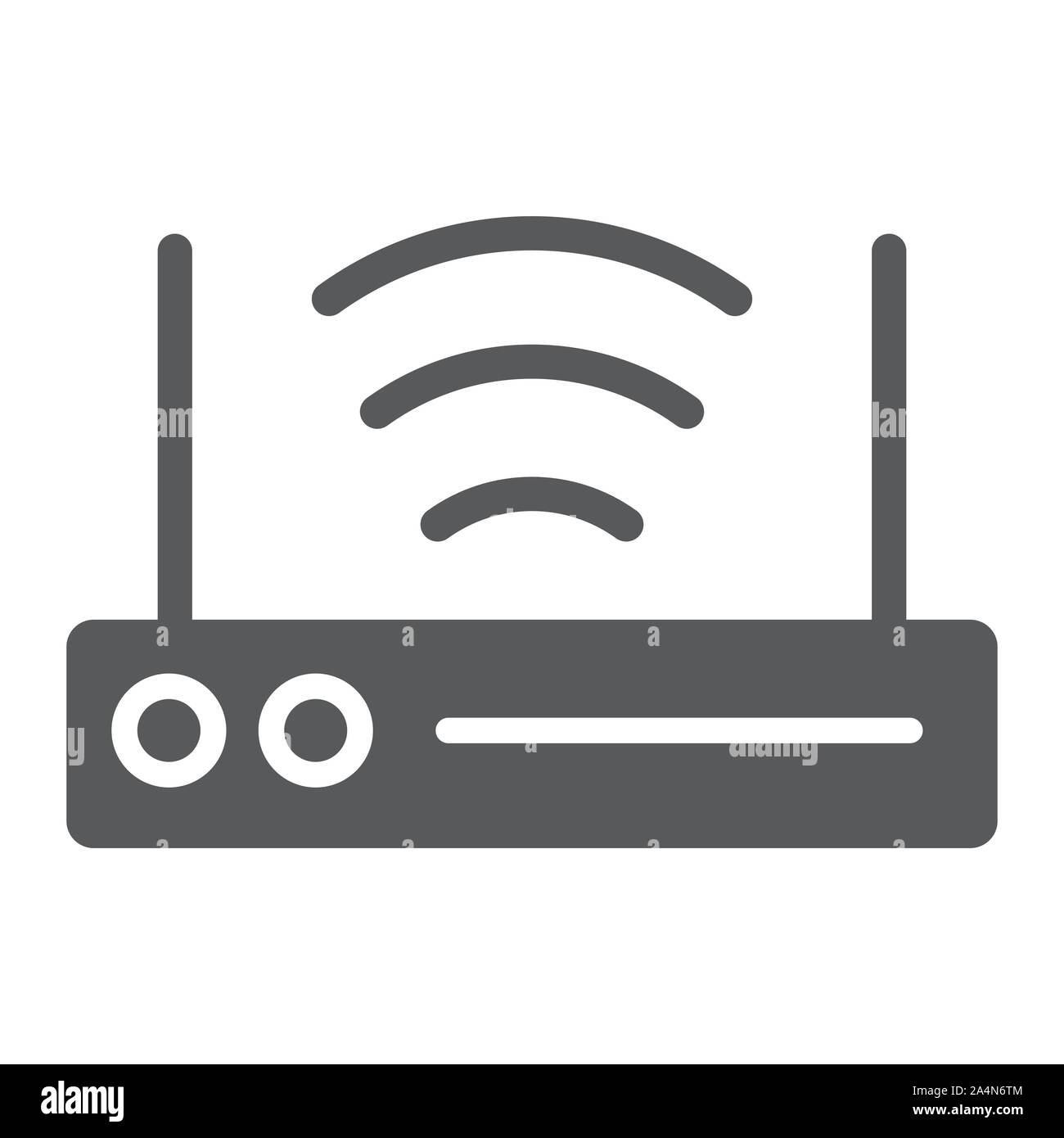 Router Wifi icona glifo, tecnologia e dispositivo internet wireless di  segno, grafica vettoriale, una solida configurazione su uno sfondo bianco  Immagine e Vettoriale - Alamy
