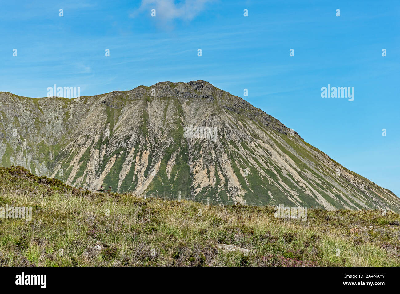 Viste del picco Glamaig, rosso colline, Isola di Skye in Scozia Foto Stock