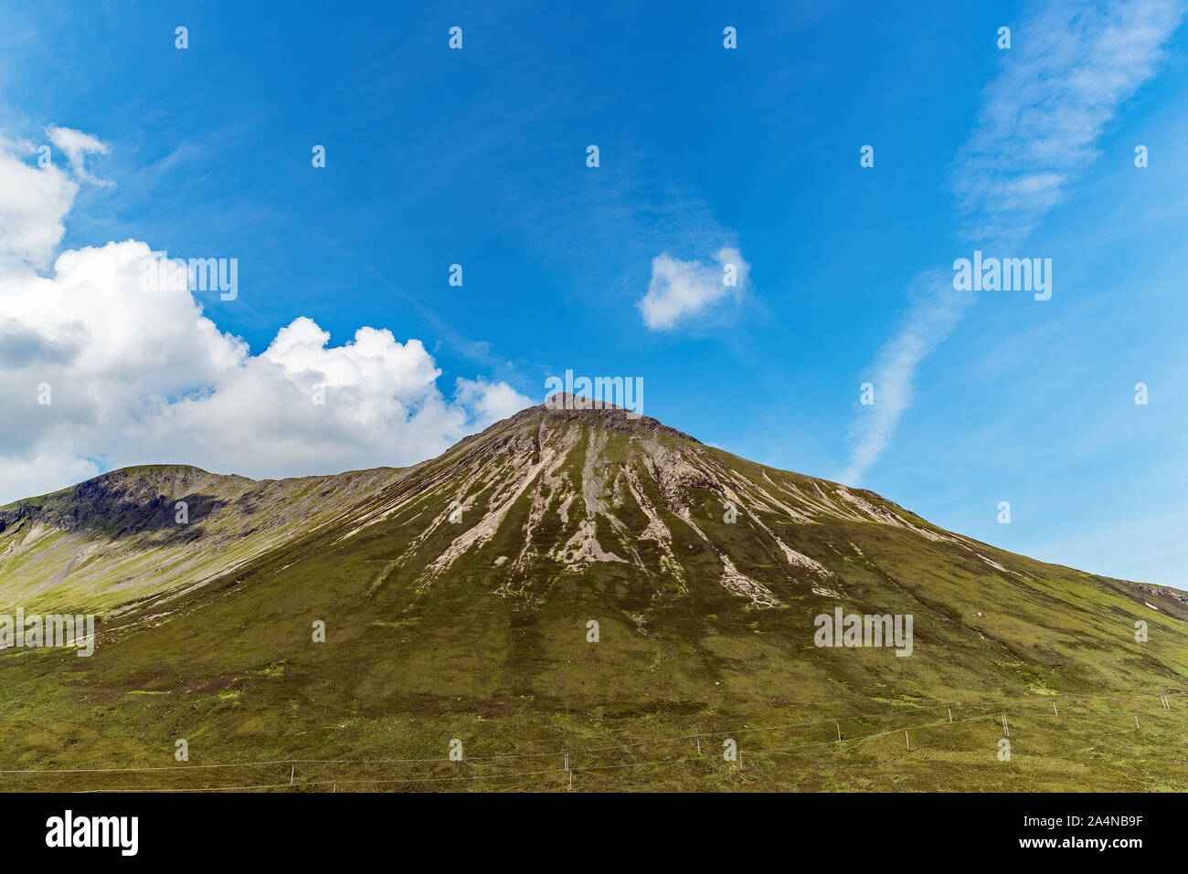 Viste del picco Glamaig, rosso colline, Isola di Skye in Scozia Foto Stock