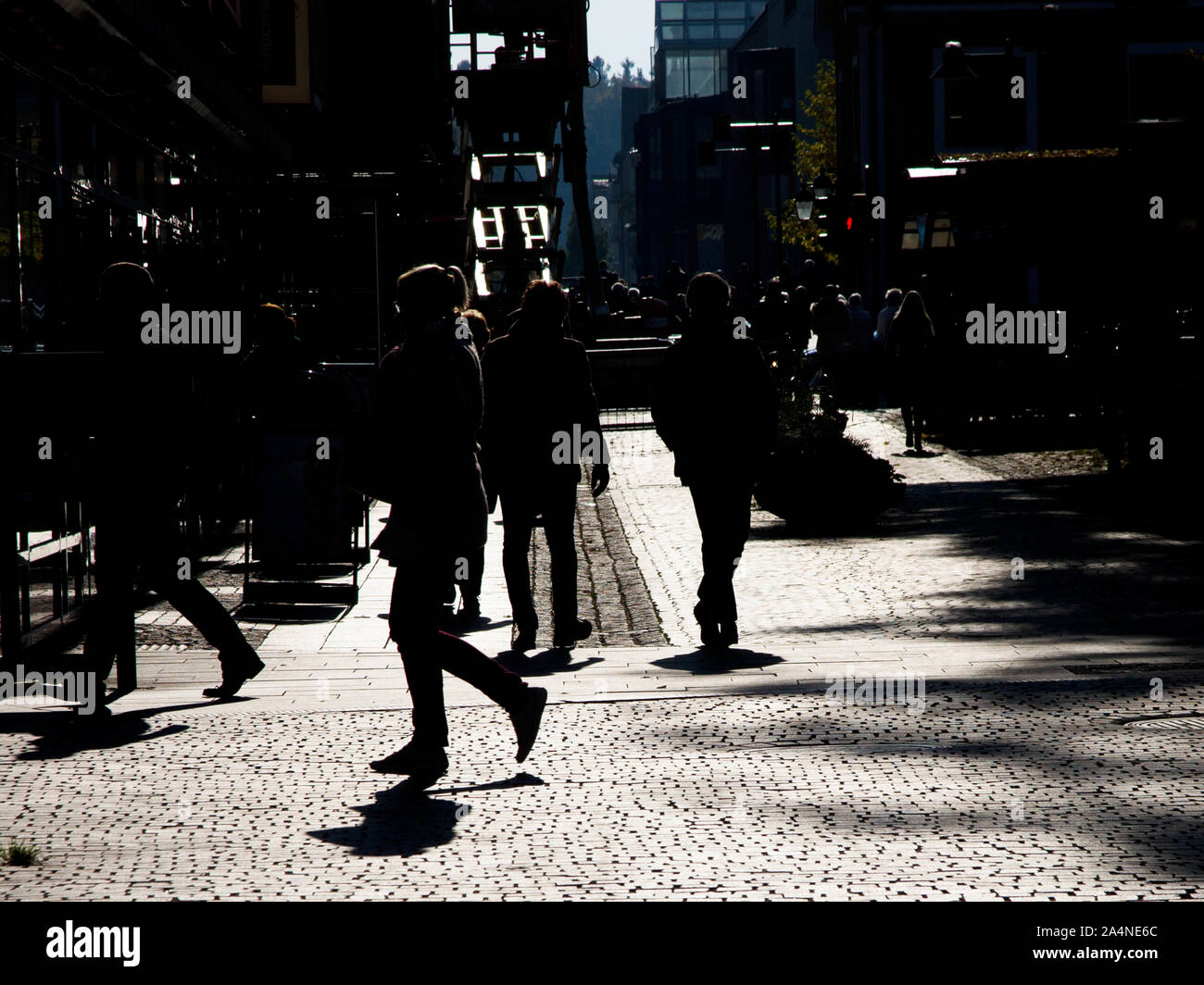 Persone in silhouette.Photo Jeppe Gustafsson Foto Stock