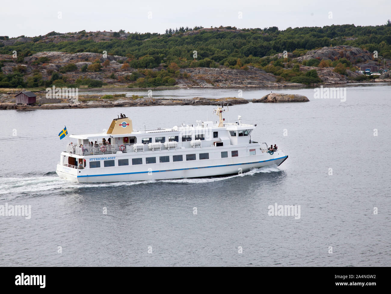 L'arcipelago di Göteborg. Nave passeggeri da Styrsöbolaget.Photo Jeppe Gustafsso Foto Stock