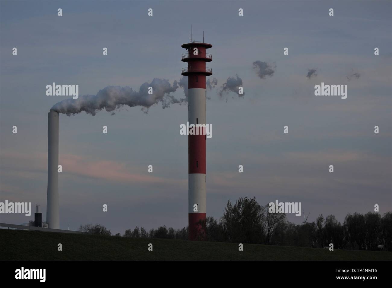 Luce posteriore Voslapp, Wilhelmshaven, Germania Foto Stock