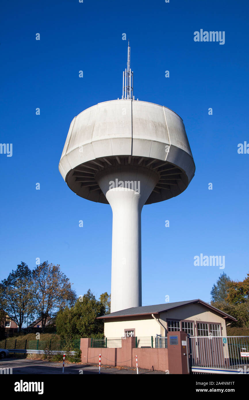 Il nuovo Hatzfeld Water Tower, a Wuppertal Barmen in disuso torre di acqua per acqua di alimentazione, Foto Stock