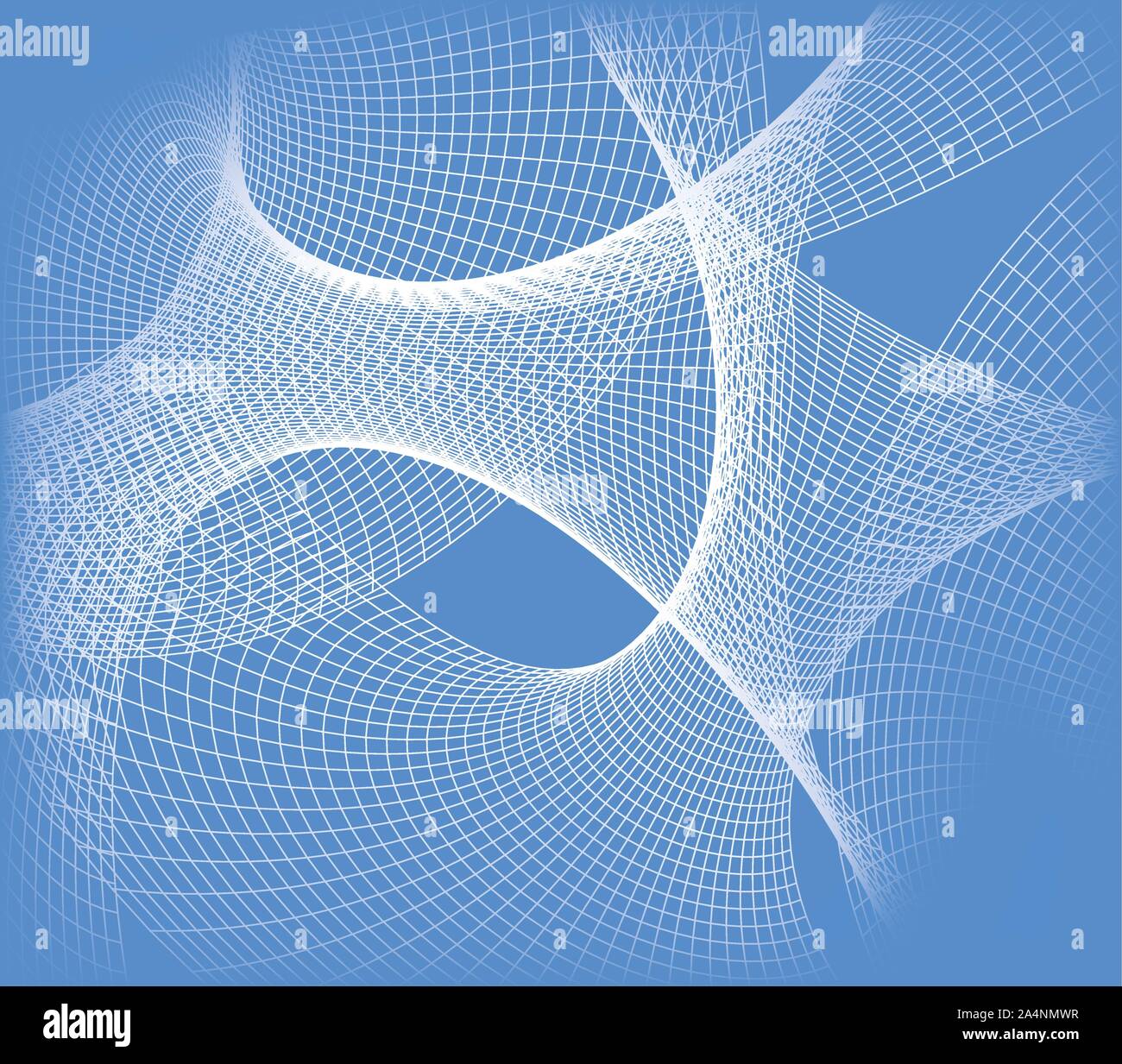 Abstract background wireframe con un onda dinamica. Dati di grandi dimensioni. Illustrazione Vettoriale. - Vettore Illustrazione Vettoriale