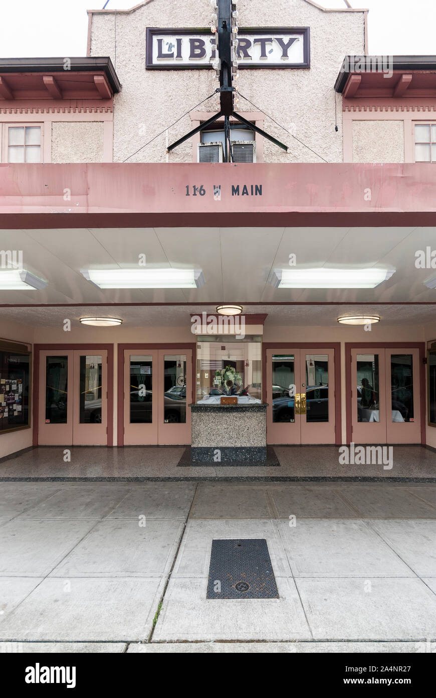 Il Teatro Liberty sulla principale Ovest in Puyallup, Washington. Foto Stock