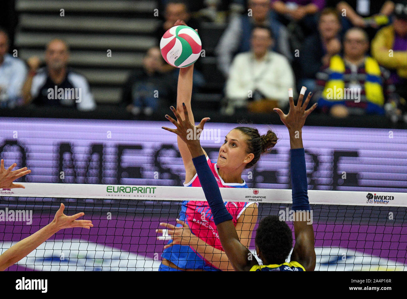 Anna Danesi , Monza, durante undefined, Treviso, Italia, 12 ott 2019, Pallavolo volley serie A italiana1 campionato delle donne Foto Stock