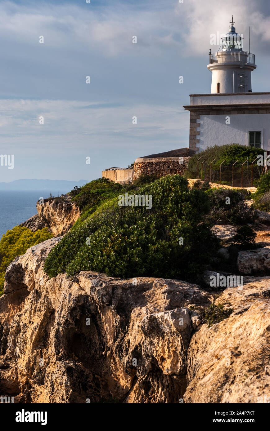 Viste da Es Cap Blanc, Maiorca Foto Stock