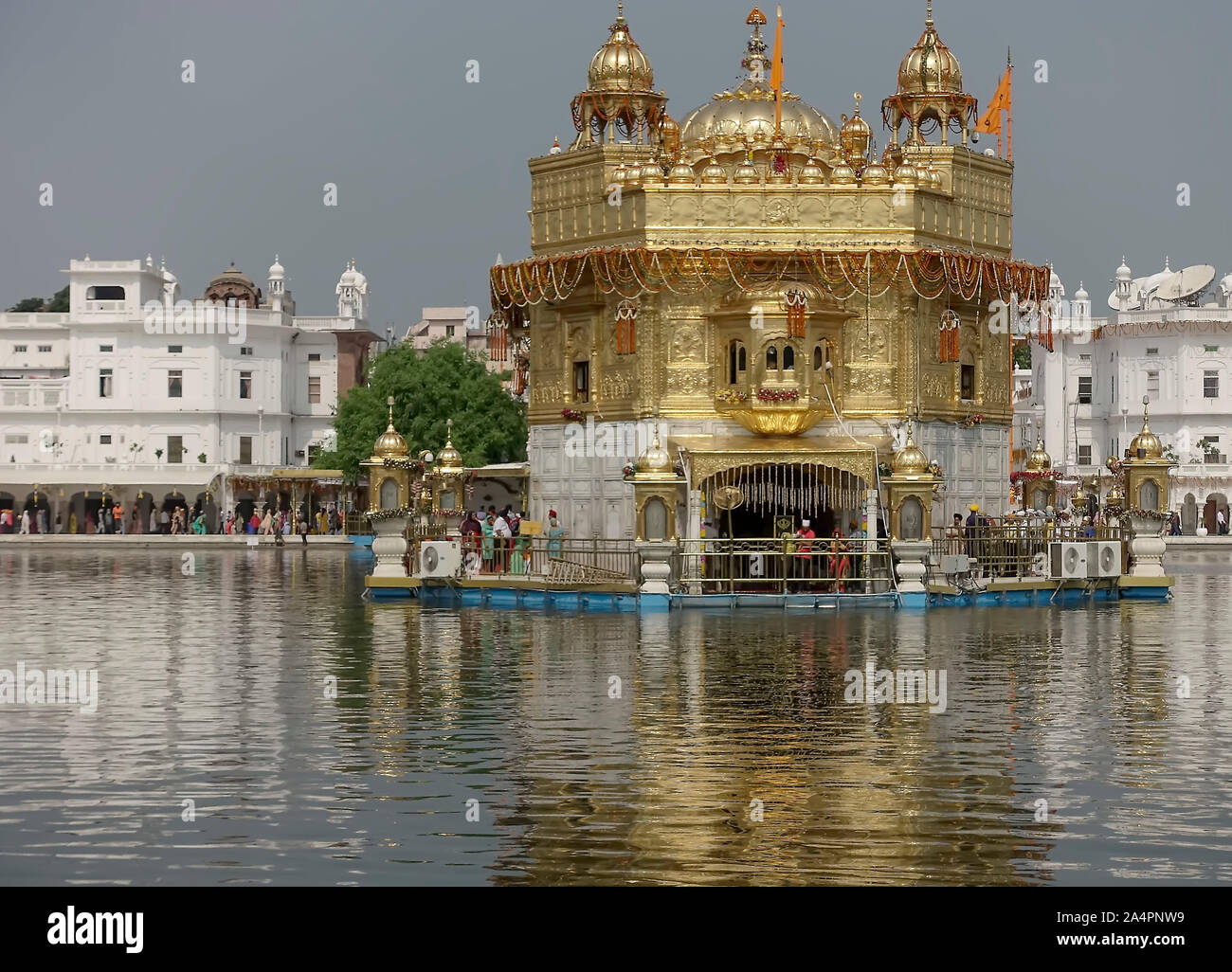 Harmandir Sahib (Tempio d'Oro), Amritsar e India Foto Stock