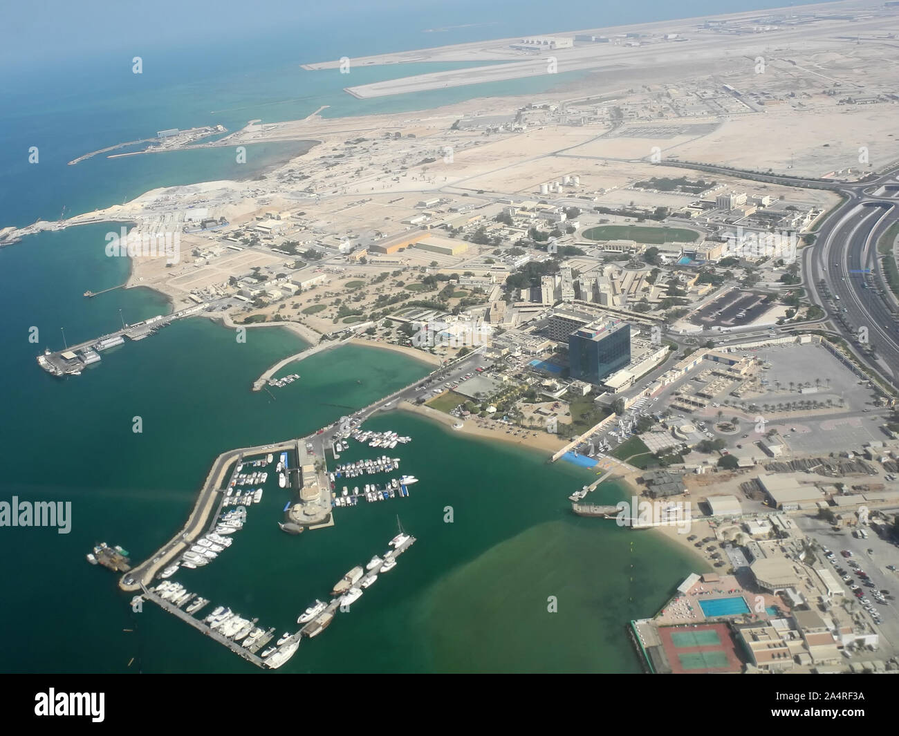 Paesaggio di Doha, in Qatar Foto Stock