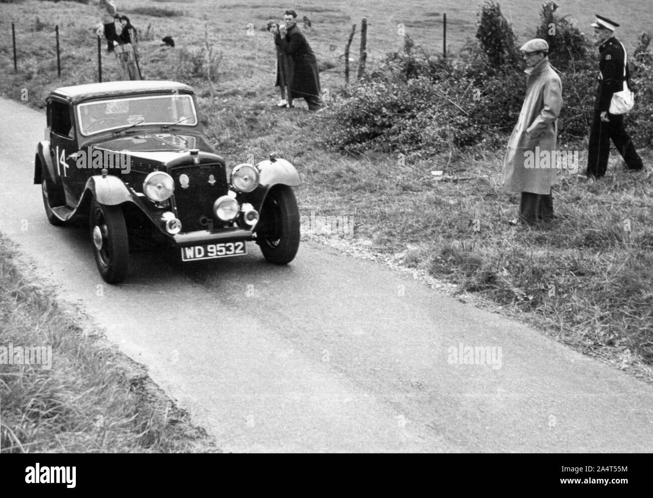 1934 Skinner speciale a B.A.R.C. Brunton Hill Climb 1952. Foto Stock