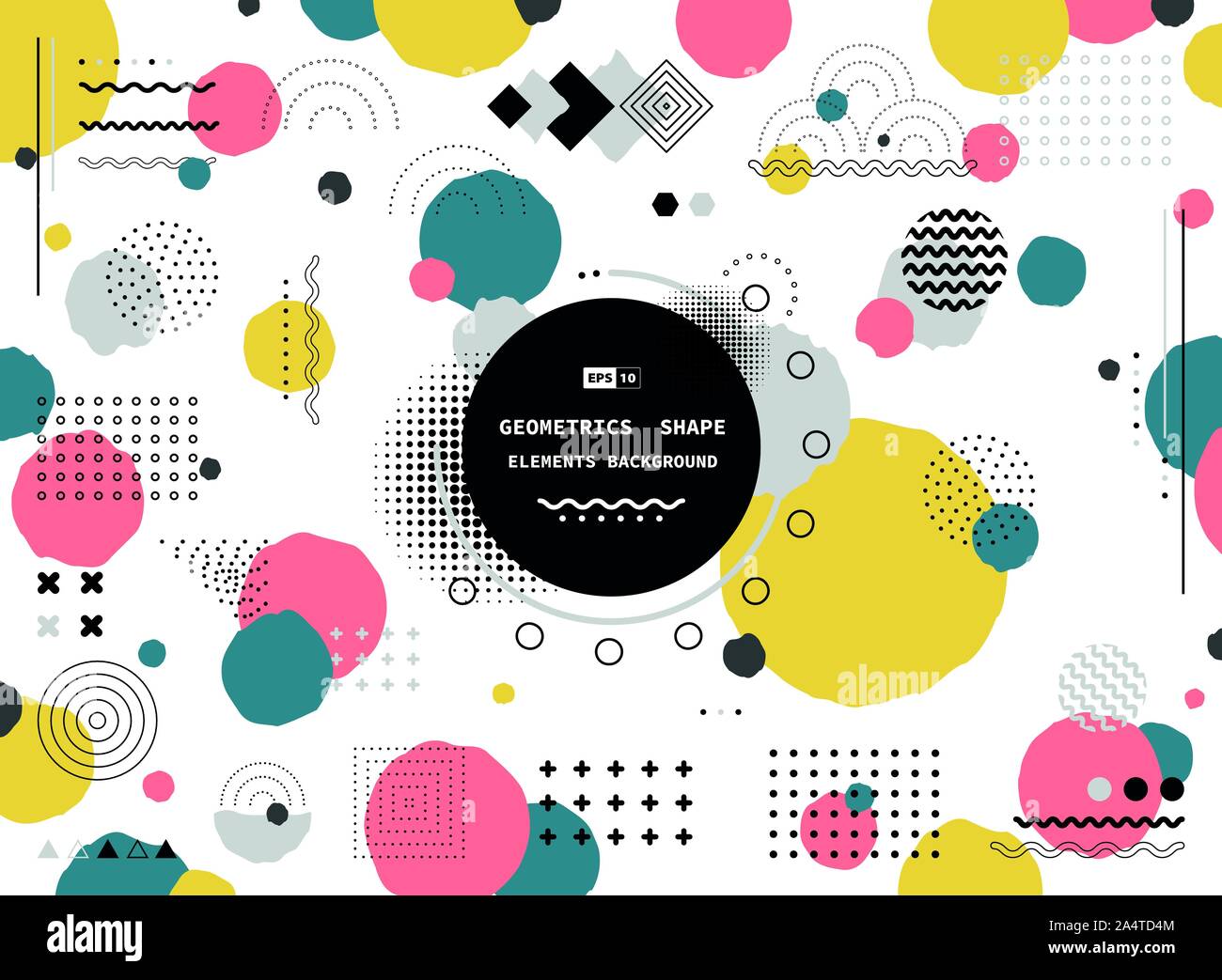 Abstract pittoresca forma geometrica di design moderno. Utilizzare per inserzione, poster, d'arte e progettazione del modello. illustrazione eps vettoriali10 Illustrazione Vettoriale