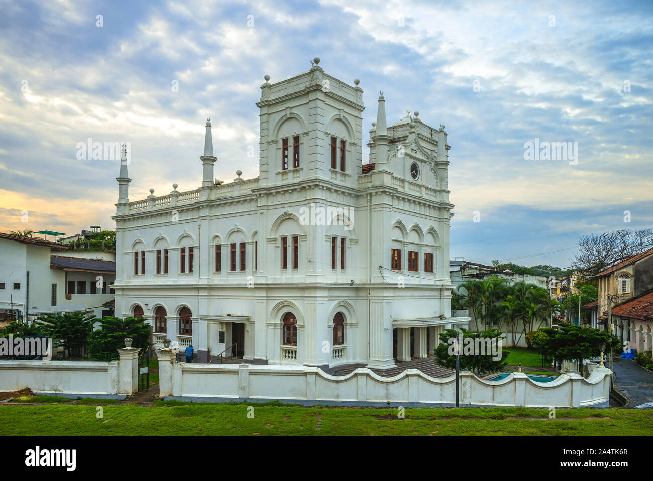 Meeran Moschea Jumma a Forte Galle, Sri Lanka Foto Stock