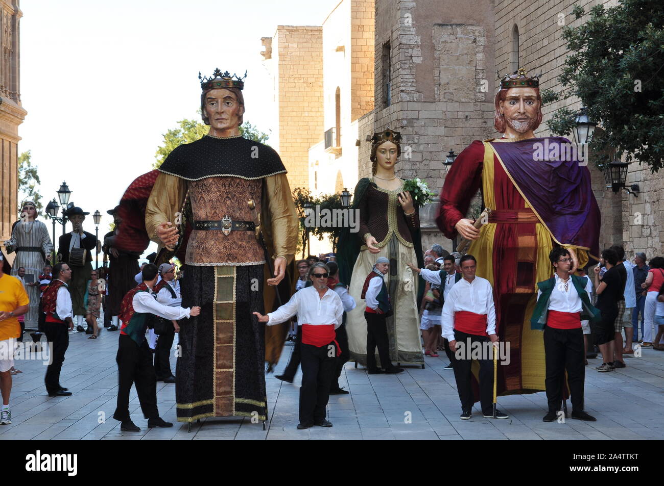 Le figure giganti, Palma di Maiorca Foto Stock