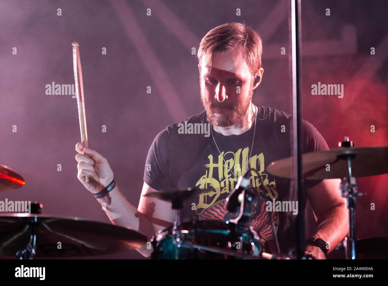 Barcellona, Spagna. 2019.10.12. Zelo ardore & band in concerto a AMFest. Fotografo: Aitor Rodero. Foto Stock