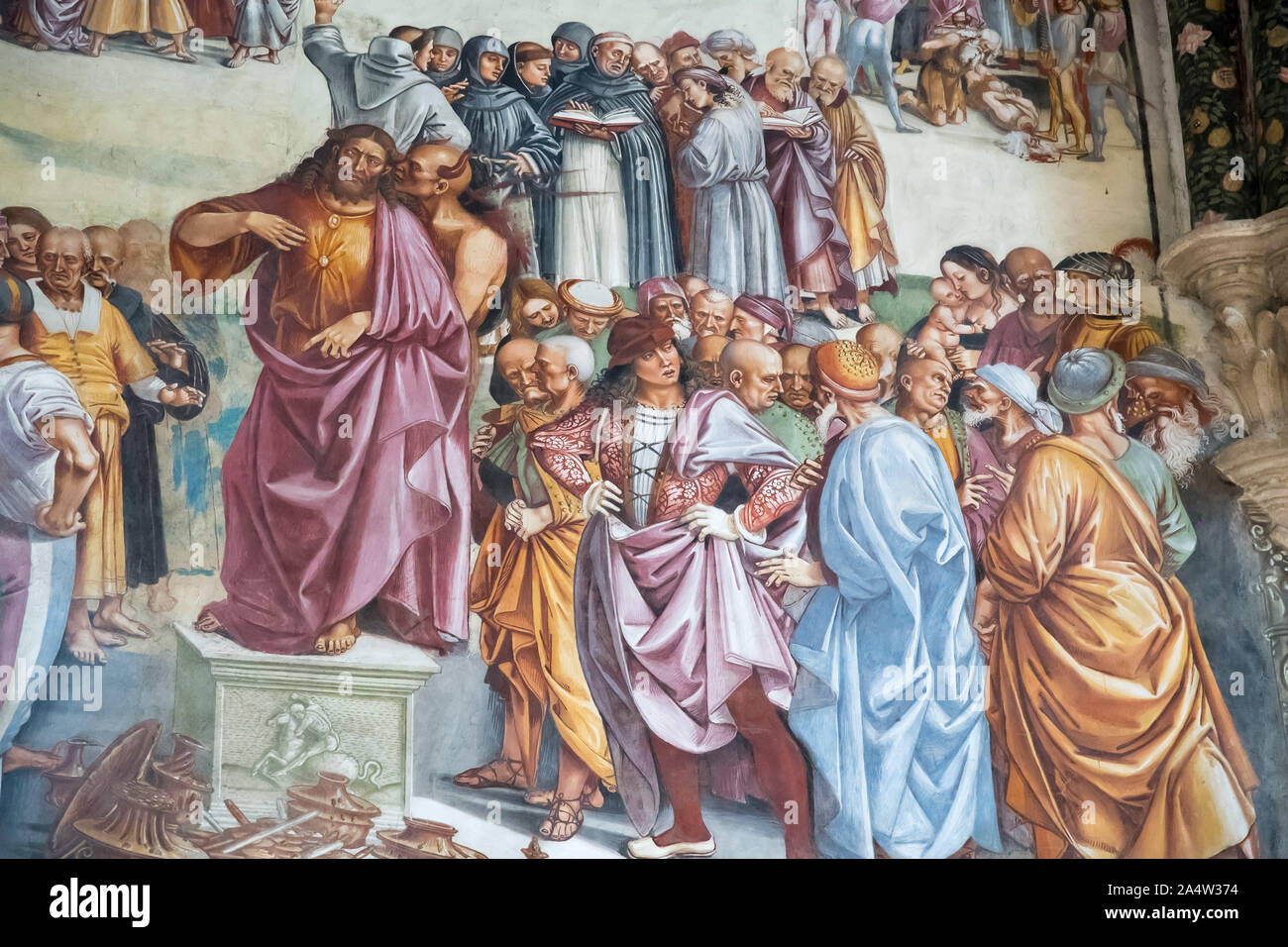 La predicazione dell'Anticristo affresco di Luca Signorelli nel primo ...