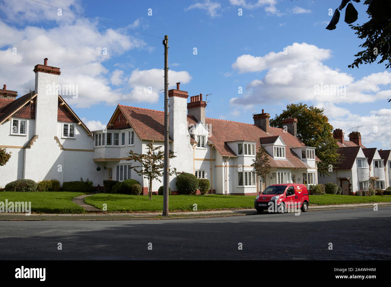 1-7 strada inferiore case da grayson e ould Port Sunlight England Regno Unito Foto Stock