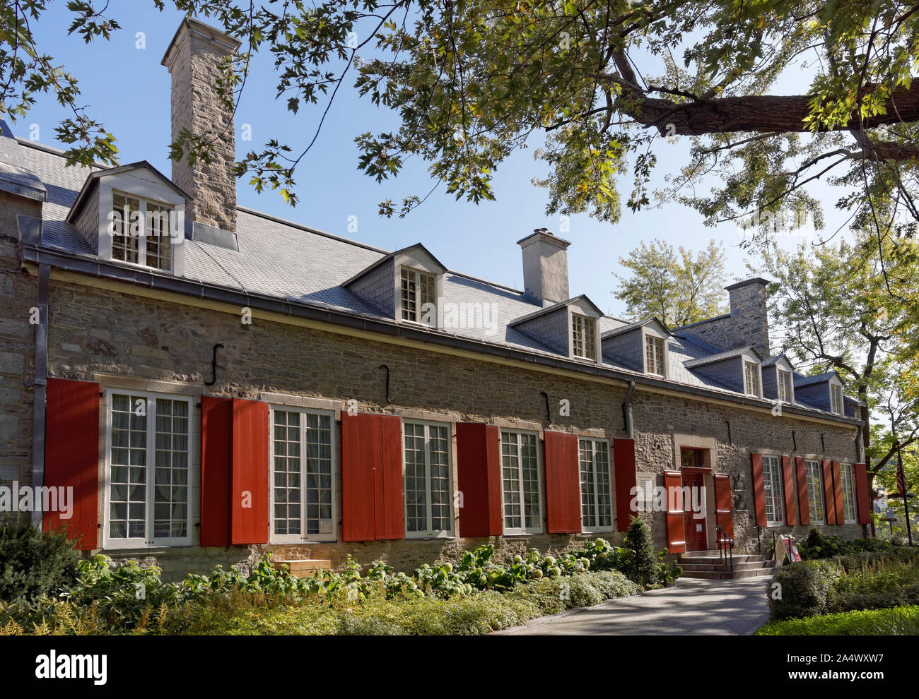 Musee de Chateau Ramezay museo e sito storico della vecchia Montreal, Quebec, Canada Foto Stock