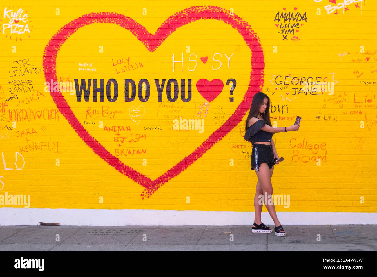 Selfie, Los Angeles, California, Stati Uniti d'America Foto Stock