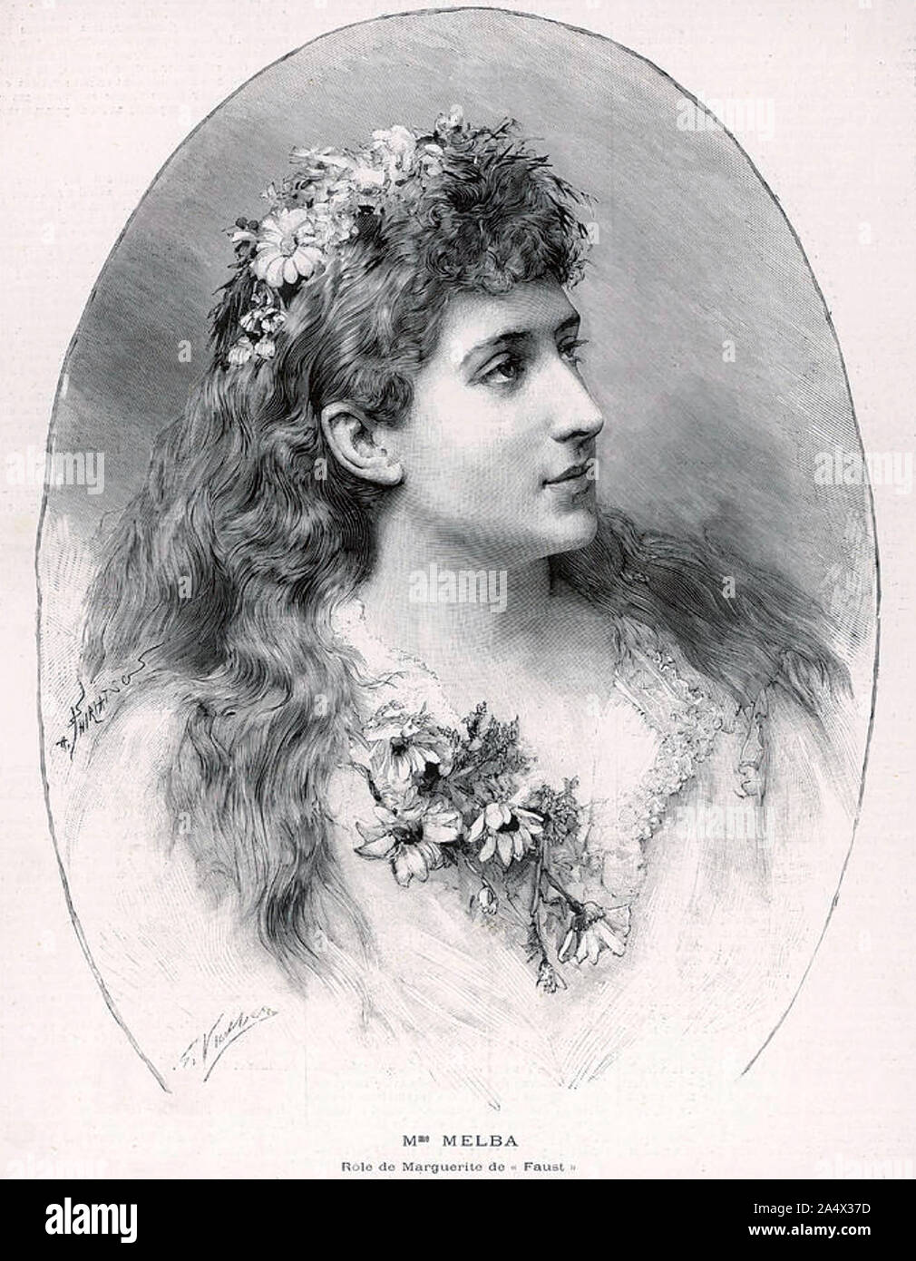 NELLIE MELBA (1861-1931) Australian soprano lirico Foto Stock