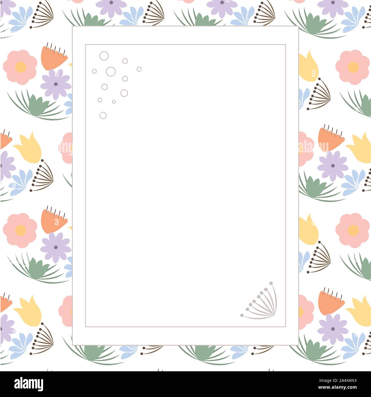 Fiori colorati modello senza giunture per lo sfondo, notebook, design semplice. Moderno vettore astratta design per carta, coperchio, tessuto, arredamento. Soft Illustrazione Vettoriale