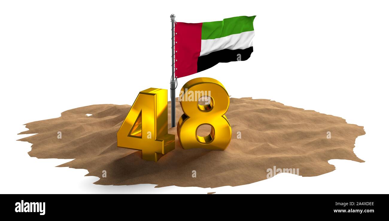Emirati Arabi Uniti giornata nazionale con palloncini DEGLI EMIRATI ARABI UNITI, lo spirito dell'Unione, UAE GIORNATA NAZIONALE DEGLI EMIRATI ARABI e Giornata di bandiera, celebrazione dell anniversario 2 Dicembre,EMIRATI ARABI UNITI Foto Stock