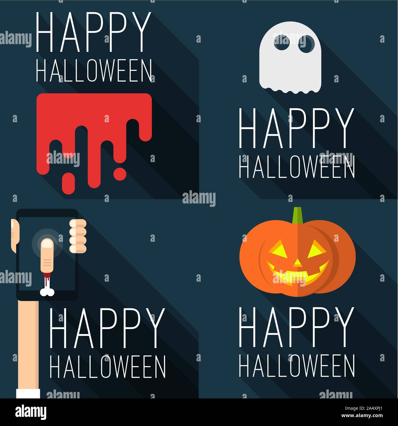 Festa di Halloween template vettoriale. Illustrazione Vettoriale