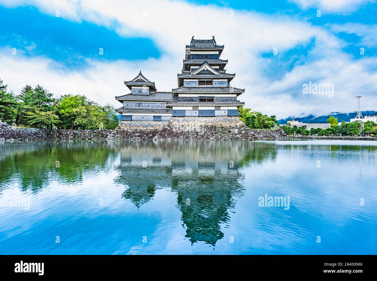 Il Castello Matsumoto nella città di Matsumoto, Nagano, Giappone Foto Stock