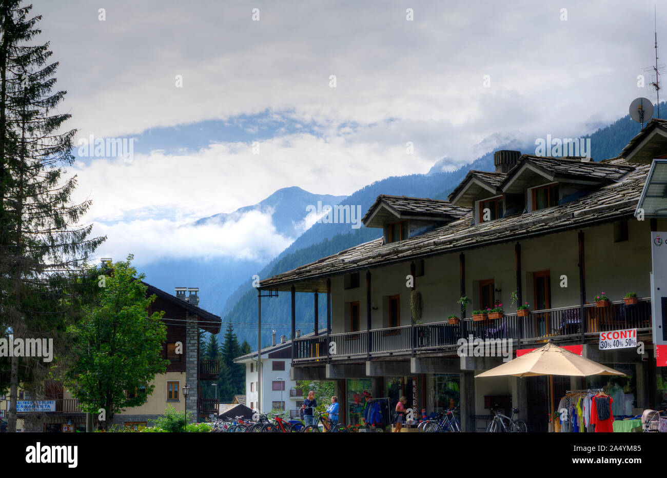L'Italia, Valle d'Aosta, Gressoney-Saint-Jean Foto Stock