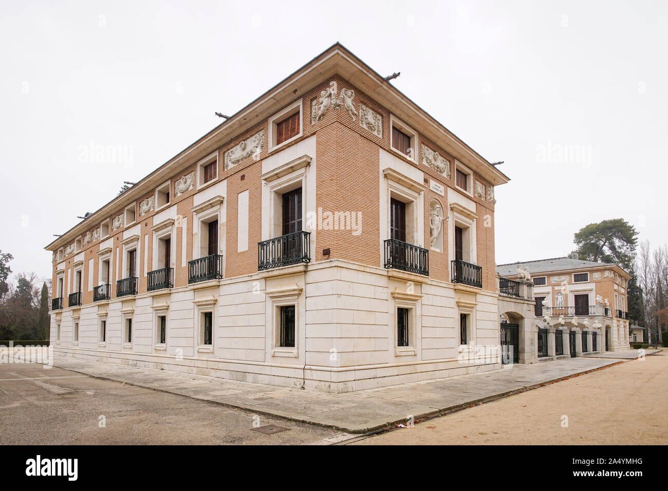 Piccola Casa del Labrador nei giardini di Aranjuez, Madrid. Spagna Foto Stock