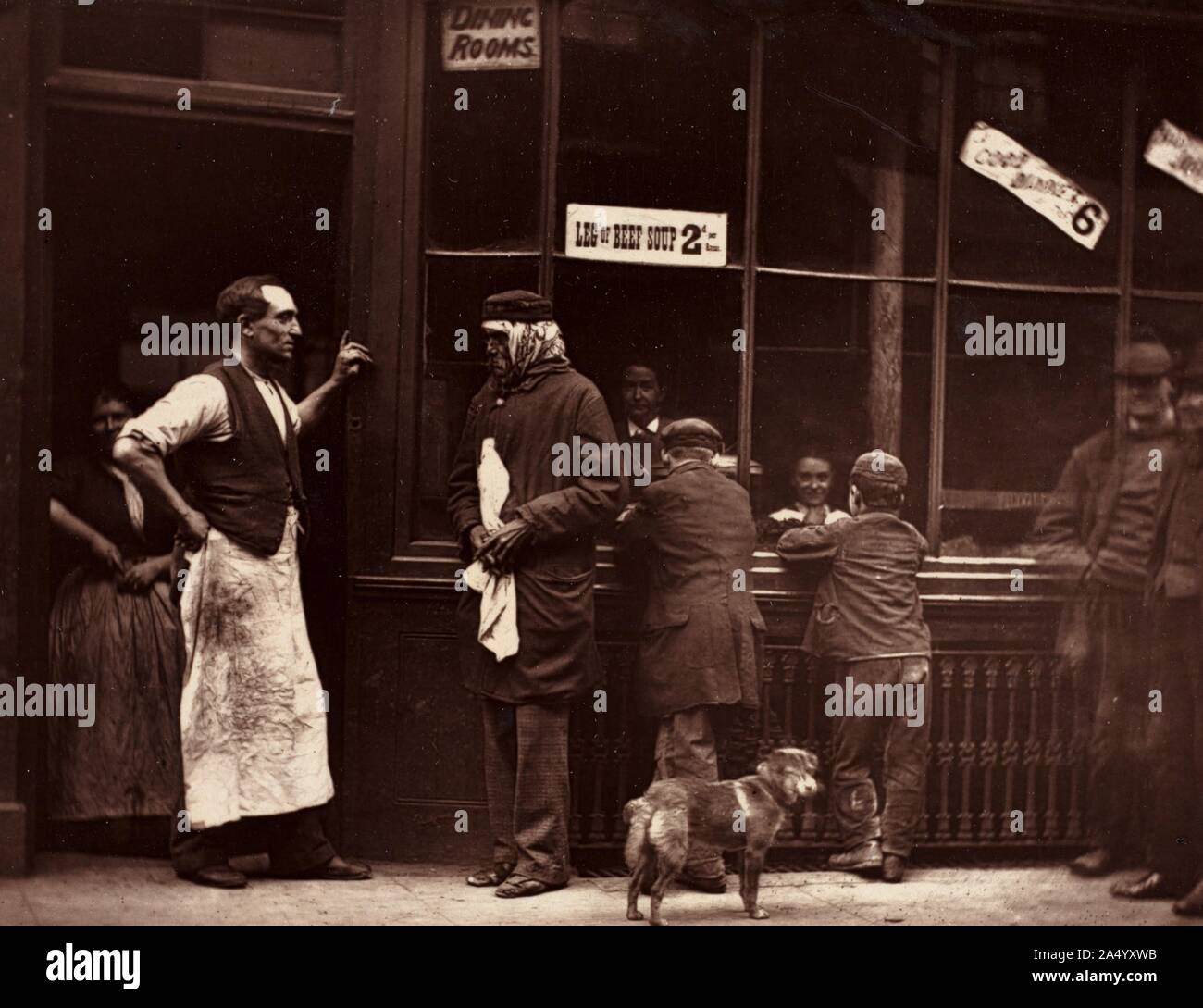 Un condannato la casa, 1876. Foto Stock