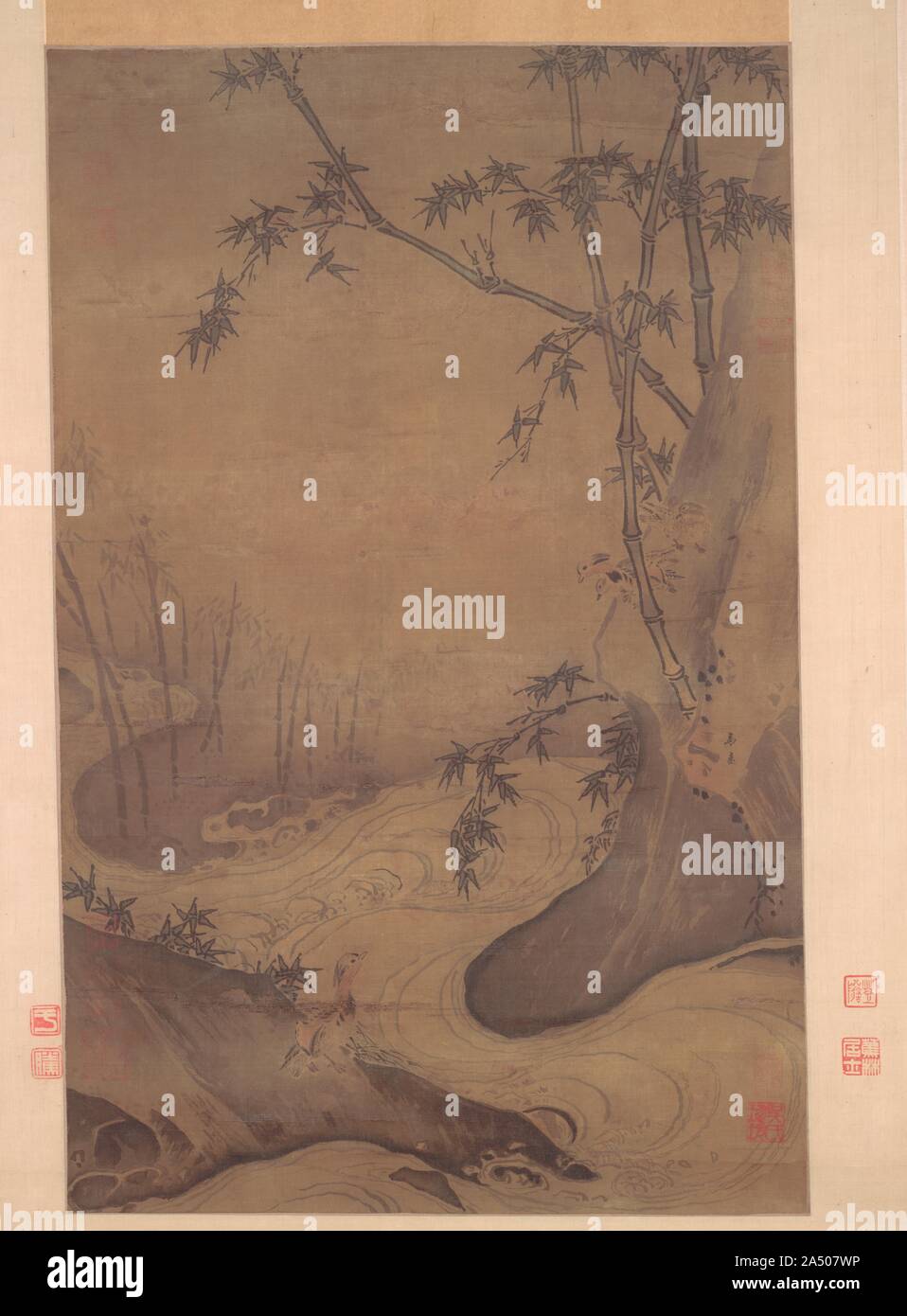 Il bambù e anatre da un flusso impetuoso, 1127-1279. Foto Stock
