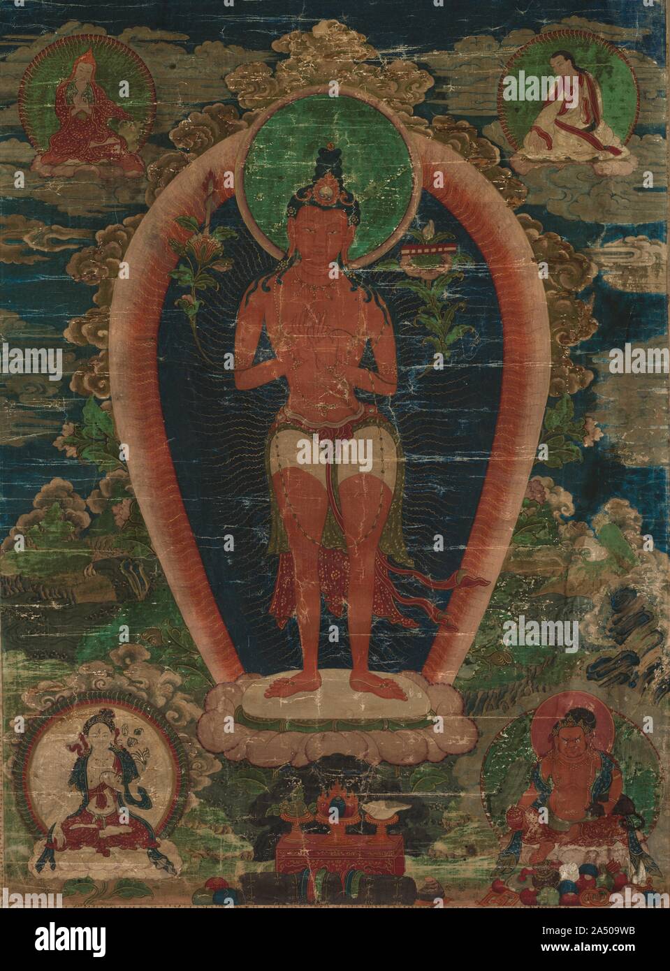 Bodhisattva Padmapani, primi 1700s. Foto Stock