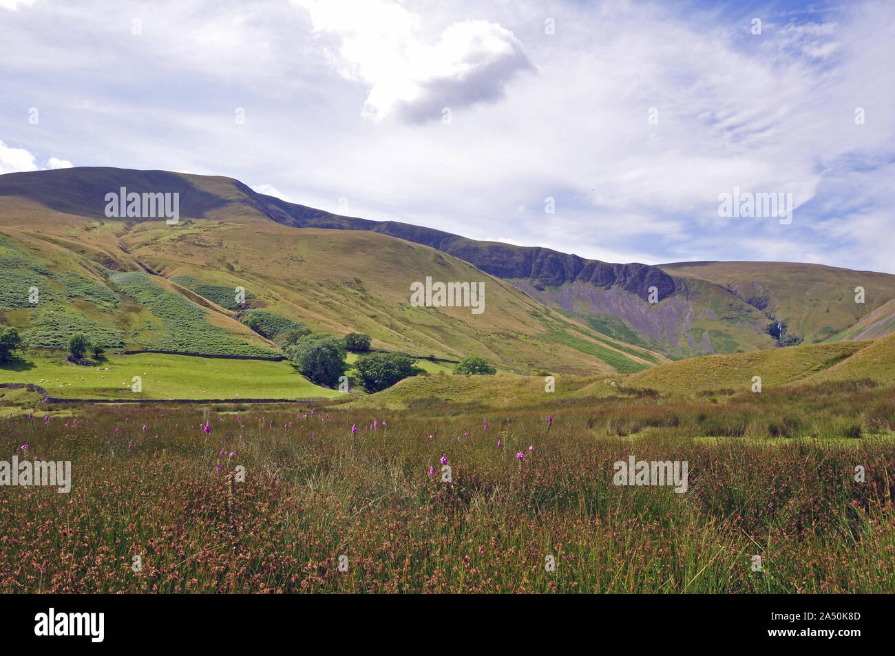 Grande Dummacks, Cautley roccioso e il tubo di lancio, Cumbria Foto Stock