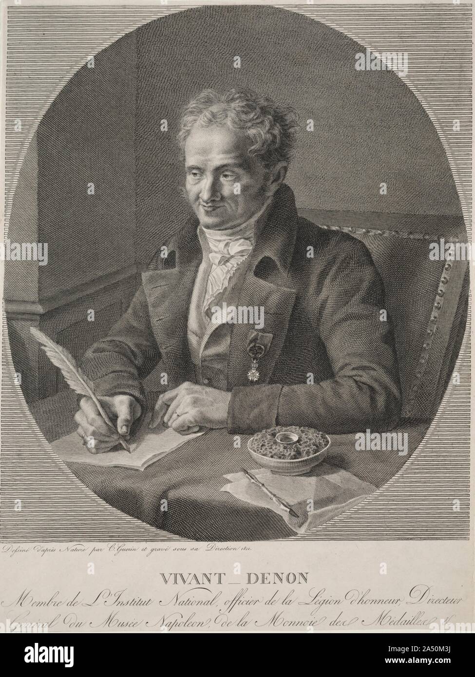 Dominique Vivant-Denon, 1810. Foto Stock