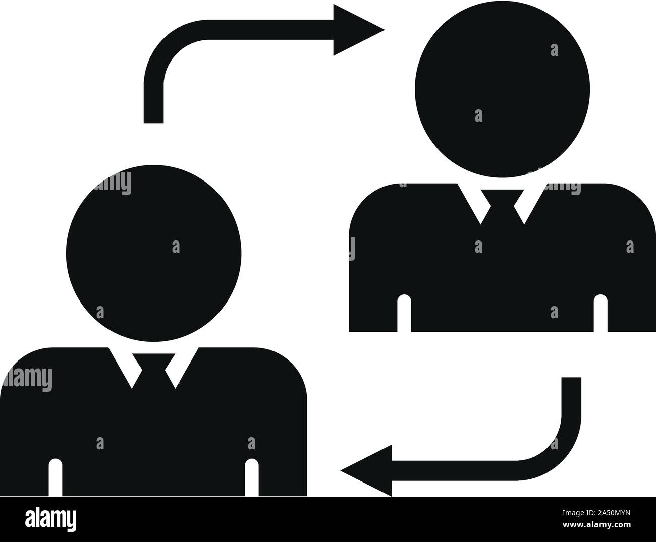 Admin project manager icona. Semplice illustrazione di admin project manager icone vettoriali per il web design isolato su sfondo bianco Illustrazione Vettoriale