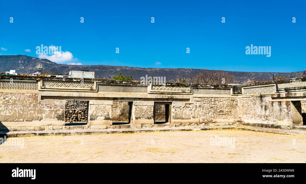 Mitla sito archeologico di Oaxaca, Messico Foto Stock