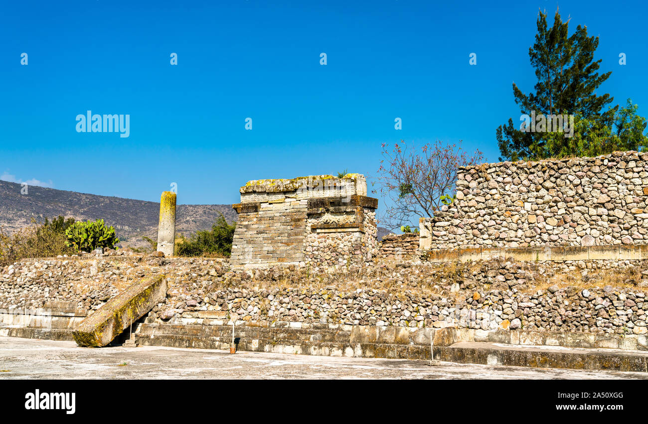 Mitla sito archeologico di Oaxaca, Messico Foto Stock
