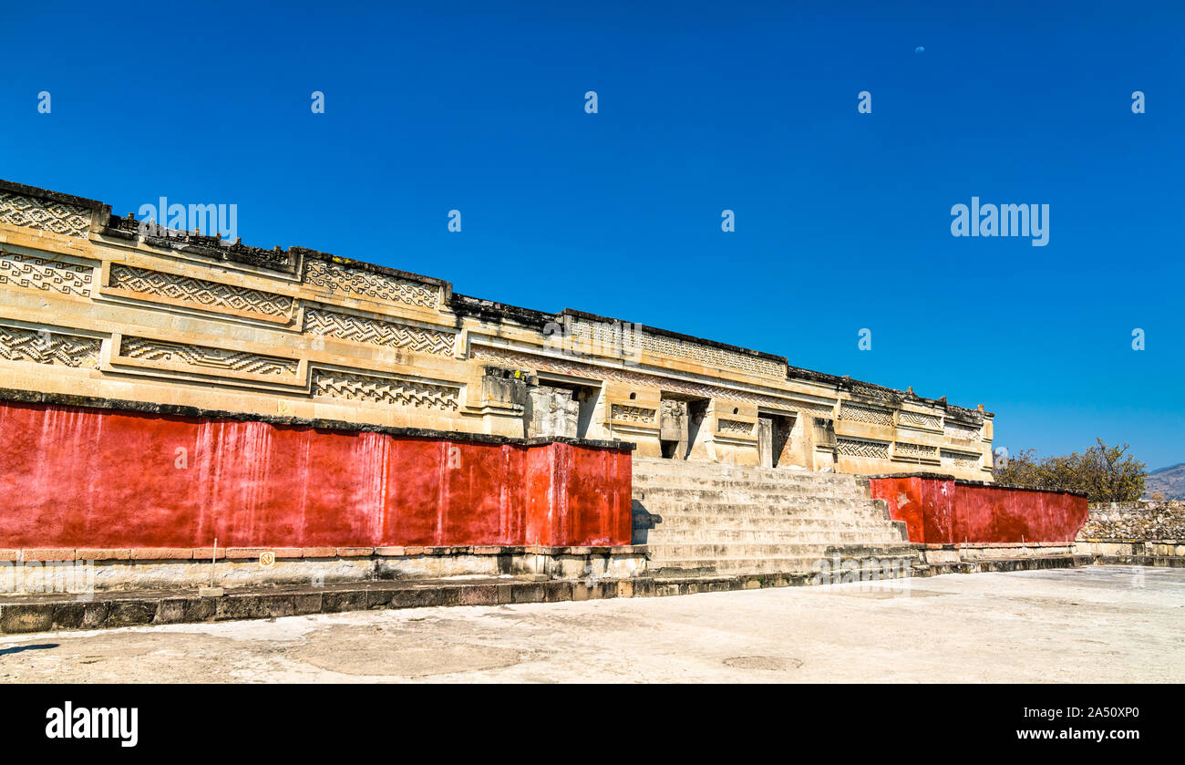 Mitla sito archeologico di Oaxaca, Messico Foto Stock